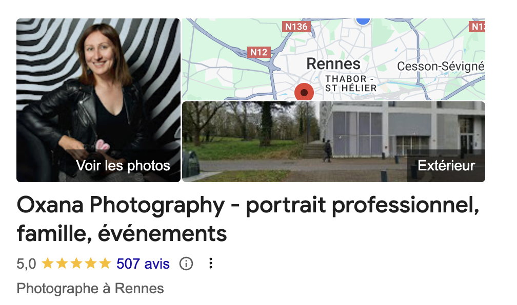 avis-google-oxana-photography 300 avis google sur Oxana Photography, meilleure photographe à rennes